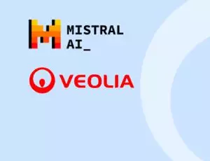 Visuel avec les logotypes de Veolia et Mistral