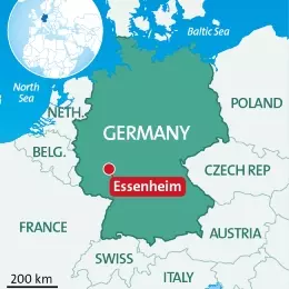 Map Essenheim, Germany